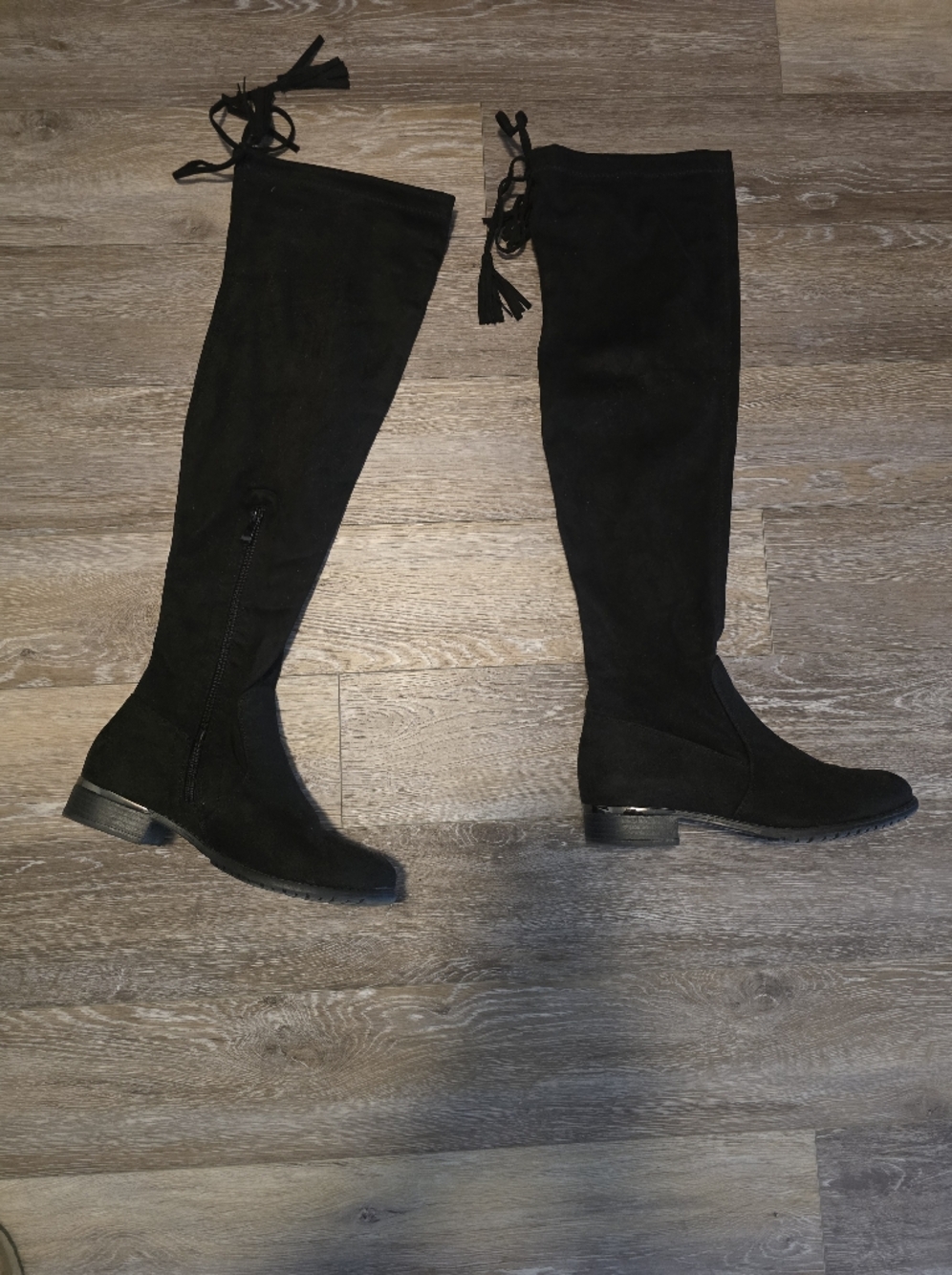 Black Over-the-Knee suede Women's Boots
